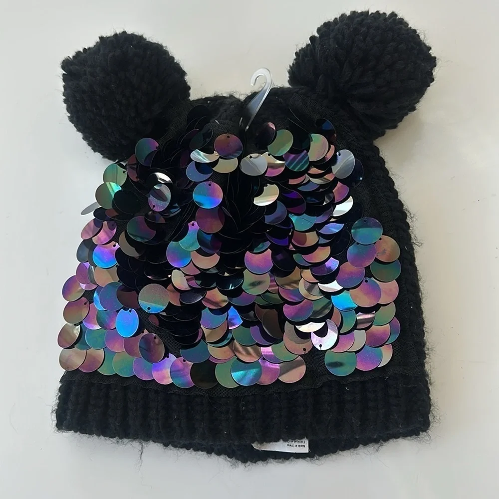 Sequin Beanie and Gloves Set - Picture 3 of 9